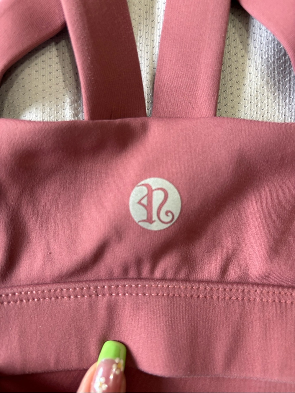 Running Girl Crossback Sports Bra in Mauve - Picture 3 of 4